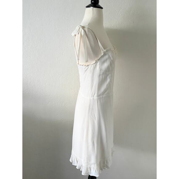 Reformation Christine White Dress Size 8 - Picture 6 of 12